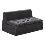 Sofa Couch Folding Sofa Bed Sleeper Comfy Floor Lounger Loveseat Sofa With Removable Cushion Couches Foldable Mattress For Living Room Bedroom Or Office (Cordury Grey, Oversize)