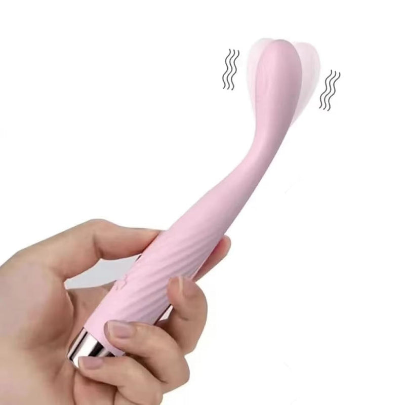 Clitoral G-Spot Heated Vibrator Nipple Clitoris Stimulator Vagina Dildo Vibrator Erotic Toys Finger Shaped Massarger Clit Nipple Vibrators Personal Massager Softer And Flexible Sex Toy For Woman