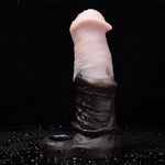 Horse Penis Silicone Extender - Thickening & Lengthening Cock Sleeve For Men - Safe Liquid Silicone Reusable Condom For Enhanced Size And Stamina