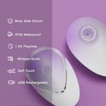 Sucking Vibrator Women Sex Toy - Rose Stimulator Clitoris Vibrator, Wide Opening Sucker Nipple Toys For Pleasure, Clitoral Suction Vibrator With 6 Modes, Mini Vibrator Female Couples Sex Toys, White