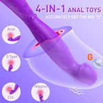 Anal Sex Toys For Women Vibrators - Anal Dildo Wiggling G Spot Vibrator Anal Toys, Female Wand Vibrator Adult Toy With Lifelike Glans, Vibrator Wand Clitoral Stimulator Juguetes Sexuales
