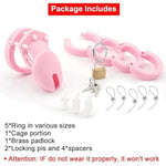 Silicone Cock Cage for Men - Chastity Devices with Breathable Design and Multiple Sizes