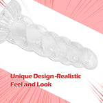Realistic Monster Dildo - 8.3" Big Anal Dildo With Strong Suction Cup, Huge Anal Plug Prostate Massager For Hands-Free Play Adult Sex Toys For Women Clear