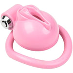 Pink Male Chastity Cage - Sissy Cock Cage With 5 Rings, Breathable Resin, Lightweight Nylon Design, Bondage Gear & Accessories For Sissy Men, Adult Sex Toys, Slave Tool