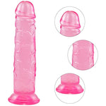 Realistic Jelly Dildo 6.88" Crystal G-Spot Dildos With Strong Suction Cup For Women Hand Free Play Flexible Soft Penis Dong, Adult Sex Toys For Vaginal And Anal Stimulation