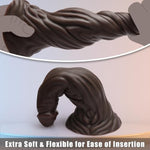 7.3" Realistic Soft Anal Plug Huge Monster Dildo Sex Toy, Large Butt Plug With Suction Cup For Hands-Free Play, Xl Anal Stretcher Dragon Dildo For Experienced