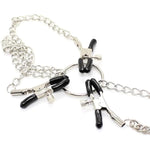 Bdsm Toys Nipple Clamps Women Sex Toys, Adjustable 2 Nipple Clips And 1 Vaginal Clip With Chain Breast Clit Stimulator, Nipple Toys Adult Sex Toys For Couples Men