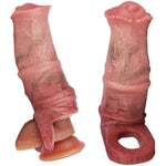 Monster Reusable Unique Liquid Silicone Soft Fantasy Dildo Sleeve, Penis Sleeve Sheath Horse Dildo Sleeve Enlarger, Male Sex Toy Extender Adult Toy For Men Couples