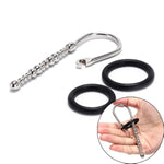 Urethral Sounding Penis Plug With O-Rings – 0.31? Stainless Steel Bumpy Dilator For Men – Metal Urethra Stretcher Insertable Plug For Deep Insertion, Prostate Play, Cbt & Long-Term Wear