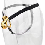 Metal Cock Cage Sex Toys Male Chastity Devices With Belt And Invisible Lock Used To Restrain A Man'S Penis Sm Bondage Gear Chasity Belts Made Of Stainless Steel (Gold,2.0In)