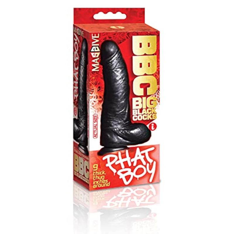 Phat Boy 9-Inch Black Cock for Enhanced Sensual Experience