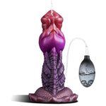 7.5" Squirting Ejaculating Dragon Dildo, Silicone Cumming Huge Fantasy Creature Horse Knot Soft Anal Alien Animal Dildo With Suction Cup, Prostate Massage Sex Toys For Men Women Gay