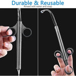 Lube Applicator Syringes, Lubricant Tube Shooter With Smooth Rounded Cap For Men, Women & Couples, Reusable, Easy Use & Clean [10Ml Scales][2Pcs Gray]