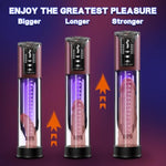Penis Pump Male Sex Toys Electric Vacuum Pump With 4 Powerful Sucking And 6 Penis Ring, Adult Sex Toys For Men Dick Enlarger Erection
