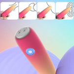 Bullet Vibrator For Women Silicone Mini Vibrator With 10 Vibration Modes Waterproof Rechargeable Personal Massager Nipple Clitoral Stimulator Adult Couples Sex Toy (Red & Yellow)
