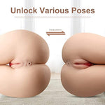 13Lb Sex Oll Male Masturbator Pocket Pussy Ass Sex Dolls Realistic With Vaginal Anal Male Stroker,Adult Toys Sex Torso Tight Male Sex Toys & Masturbator For Men A-White