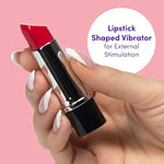 Oh! Kiss Me Lipstick Vibrator - Plastic - Single Speed - Latex & Phthalate Free