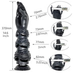 14.6 Inch Extra Long Anal Plug Dildo with Suction Cup and Flexible Butt Plug