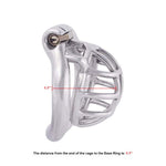 Chastity Cage Small Short Male Ergonomic Design Stainless Steel Cock Cage T1050 (50Mm/ L Size)