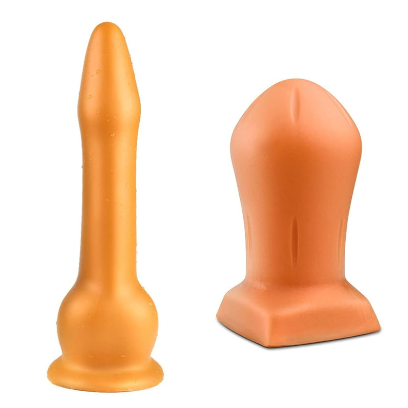 Soft Bulb Shaped Anal Plug & Very Long Cobra Shaped Butt Plug Adult Sex Toys