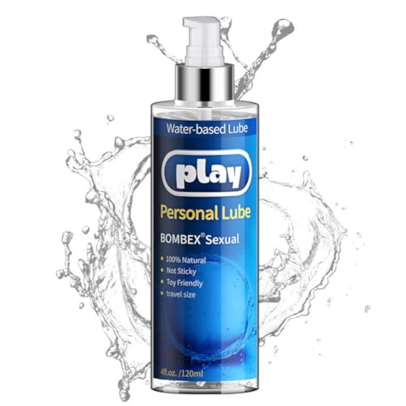 Water-Based Lubricant for Men, Women, and Couples - 4 Fl Oz Long-Lasting Sex Lube