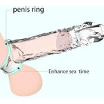 Penis Sleeve Penis Pump Male Sex Toy, Transparent Cock Sleeve Penis Enlarger Sex Toys For Men, Reusable Penis Extender With Penis Ring, Penis Extension Adult Sex Toys For Couples Women Pleasure