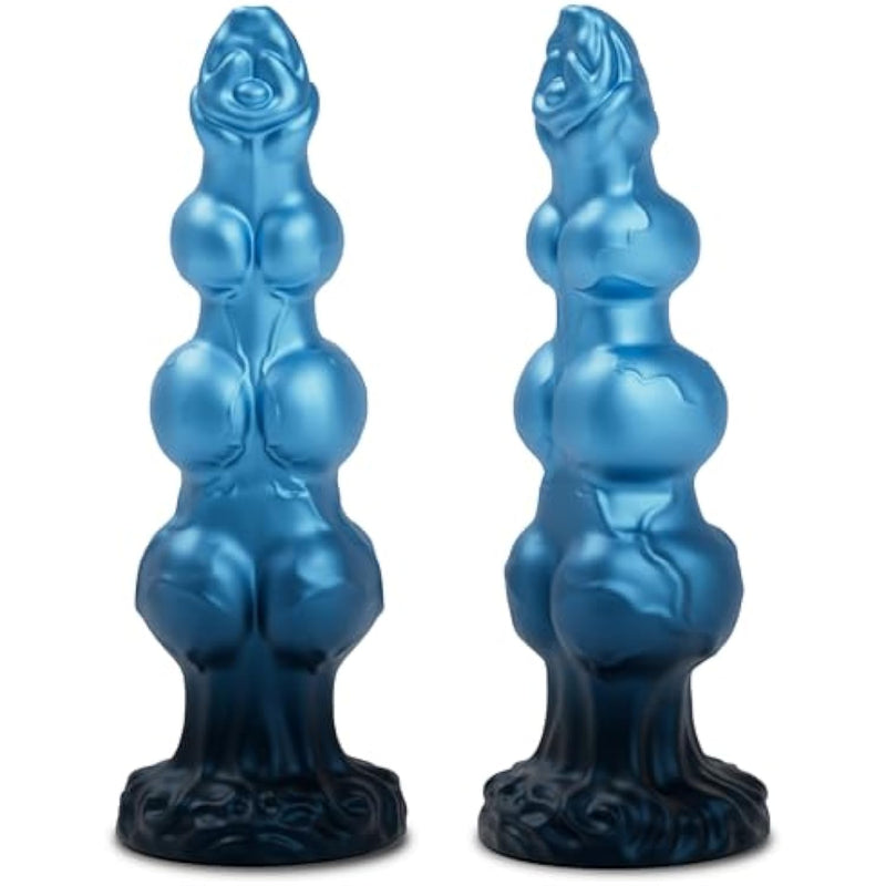 9.6" Huge Monster Dog Knot Dildo - Giant Fantasy Horse Silicone Dildos For Anal & G-Spot, Massive Knotted Dragon Sex Toys Prostate Massager With Strong Suction Cup, Adult Toy For Men Women Couples