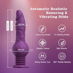 Thrusting Dildo Vibrator - 9.29" Realistic Silicone Dildos For G Spot Anal Stimulation With 10 Vibrating & 3 Bouncing Modes, Adult Toys Penis Sex Toys For Women Men Couples (Evorumble)