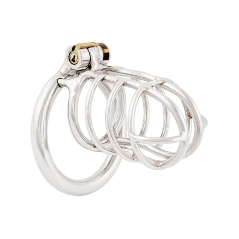 Metal Male Long Chastity Device 304 Steel Stainless Comfortable Closed Ring Cock Cage Adult Game Sex Toy A745 45Mm
