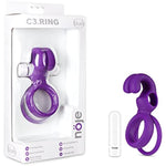 Noje C3 - Rechargeable Vibrating Silicone Cock Ring - 10 Unique Vibration Modes - Ultrasilk Smooth, Stretchy For Comfort - Clit Stimulating, Performance Enhancing Sex Toy For Couples