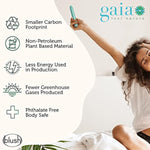 Gaia Eco Plant-Based 7" Slim Multispeed Vibrator In Aqua Made Of Sustainable Biofeel™ Worlds First Plant Based Vibe For Vagina And Anal Play Premium Eco Vibrating Pleasure Adult