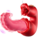 Sex Toys Vibrator, Adult Toys For Women Thrusting Vibrators Dildo Rose Sex Toy With 10 Licking & Vibration Modes, G-Spot Clit Stimulator Pleasure Tools For Female Adult Toy