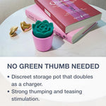 Succulent Arouser with Cute Storage Pot, 10 Vibration Settings
