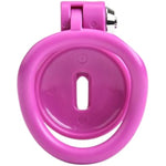 Sissy Chastity Cage Lock 4 Rings Vagina Penis Cage Sissy Sex Toys Breathable Resin Cock Cage For Sissy Men Purple