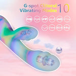 G-Spot Rabbit Vibrator Sex Toys - Powerful Vagina Anal Clitoris Massager Stimulator With 10 Vibration Modes, Waterproof Rechargeable Silicone Dildos Prostate Vibrators Adult Toys For Women Orgasm