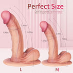 Sex Toys Silicone Dildo With Strong Suction Cup For Hands-Free Play Feels Like Skin Body-Safe Material G Spot Stimulator Realistic Anal Dildo For Women And Couple