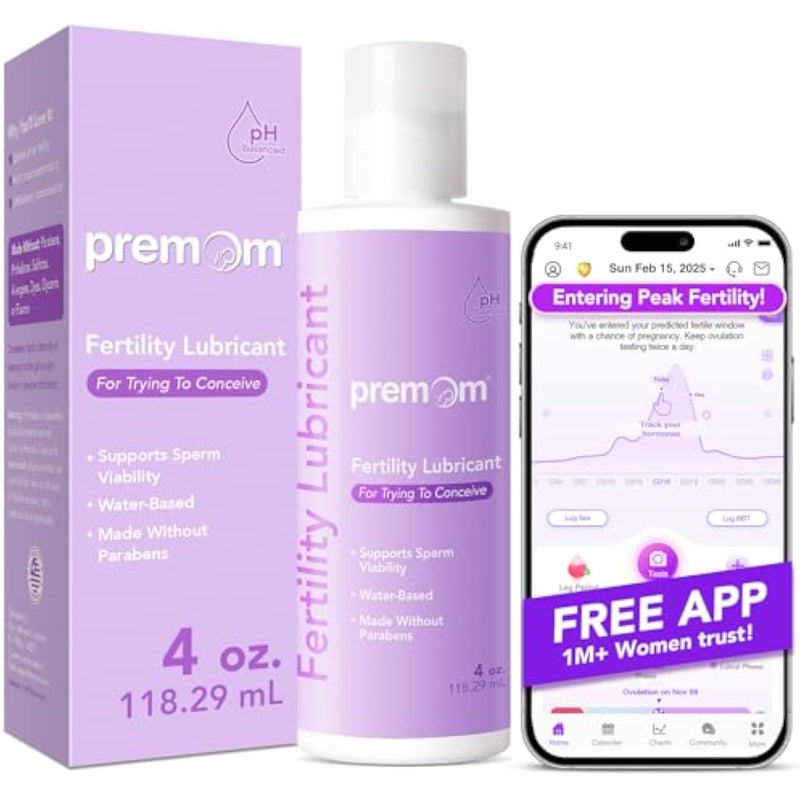 Personal Fertility Lubricant For Conception: Glycerin Free - Paraben Free - Ph Balanced - 4 Fl Oz Sperm Friendly Water Based Non-Sticky Lube - For Women & Couples Trying To Conceive