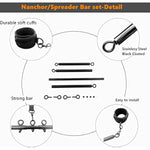 Spreader Bar Sex Toys Furniture Bdsm Bondage Collar Restraints With Handcuffs Ankle Cuffs For Couples Expandable 23-36Inch