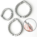 Adjustable Penis Ring Scrotum Pendant With Pull Bead Design, Metal Cock Ring Testicles Sm Sex Toy For Men Chastity Bondage