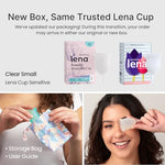 Sensitive Menstrual Cup - Ultra-Soft Reusable Period Cups Small, Clear