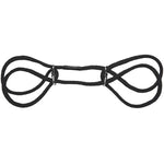 Doc Johnson Japanese Style Bondage - 100% Cotton Wrist or Ankle Cuffs - Quick, Easy Use and Removal, Black