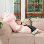 36.2" Unicorn Body Pillow Large Hugging Pillow Unicorn Stuffed Animal,Soft Plush Toy For Kids Girl, Animal Body Pillow, Pink