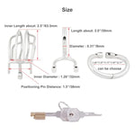 Male Chastity Device Cage With Removable Pa Puncture Catheters Chastity Belt Cock Cage K2045 45Mm