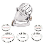 Ergonomic Design Chastity Device 2 Built-In Locks Male Chastity Belt Adult Game Sex Toy K640 (40Mm/ S Size)