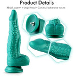 9.85” Silicone Dildo With Kliclok System, 7.8” Insertable Length - 2.26 Max Width, Tapered Anal Sex Toy For Sex Machine