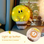 8'' Light Up Light Bulb Stuffed Animal Cute Light Bulb Soft Plush Toy Birthday Christmas Holiday Weekend Gift For Toddler Kids, Boys, Girls