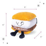 S'Mores Plushie - I Love You S'More Cute Smores Plush, Gift For Chocolate Lovers, Food Plush Toy For Gifting