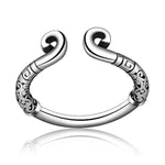 Stainless Steel Penis Ring Male Glans Ring To Increase Orgasm Sex Toys Delayed Ejaculation Increase Stimulation Chastity Bondage Sex Toys For Men (0.86In)