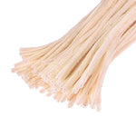 100 Pcs Beige Pipe Cleaners, 12 Inch Chenille Stems for DIY Crafts