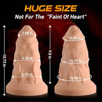 Extra Wide 4.75” Diameter Monster Dildo, Massive Fantasy Extreme Stretching Deep Anal Expansion Tools, Hugethick Xxl Realistic Silicone Dildos With Suction Cup, Oversized Toy For Men & Women